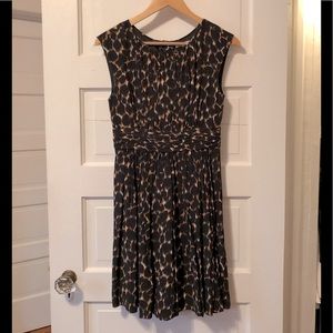 Leopard print A-Line dress, Boden “Selina” 4P